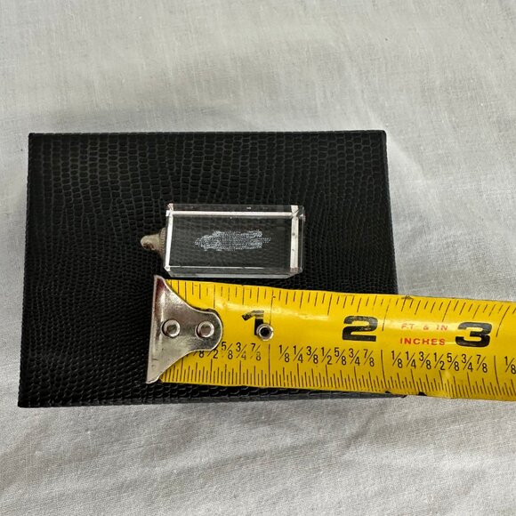 3D Cube Prism Laser Etched Hologram Dog Charm for Necklace - Picture 4 of 4